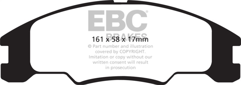 EBC 10-11 Ford Focus 1.6 Redstuff Front Brake Pads - DP31822C