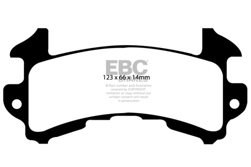 EBC 79-85 Buick Riviera (Fwd) 3.8 Turbo Yellowstuff Rear Brake Pads - DP41146R