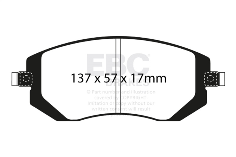 EBC 03-05 Subaru Impreza 2.0 Turbo WRX Bluestuff Front Brake Pads - DP51661NDX