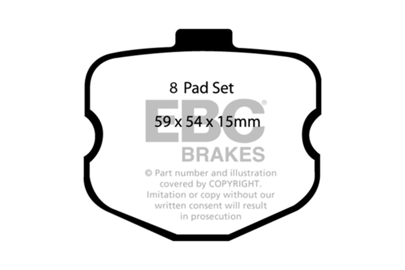 EBC 06-08 Chevrolet Corvette (C6) 7.0 (Z06) Bluestuff Rear Brake Pads - DP51771/2NDX