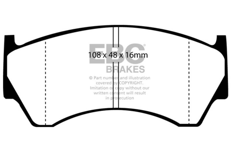 EBC 95-97 Nissan Sentra 1.6 Ultimax2 Front Brake Pads - UD668