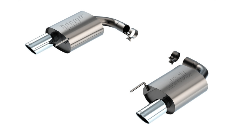 Borla 2024-2025 Ford Mustang Eco Boost 2.3L S-Type Axle Back Exhaust w/ Chrome Tips - 11986