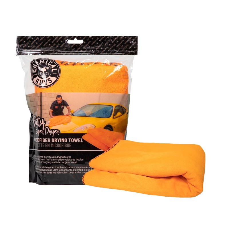 Chemical Guys Fatty Super Dryer Microfiber Drying Towel - 25in x 34in - Orange - MIC881