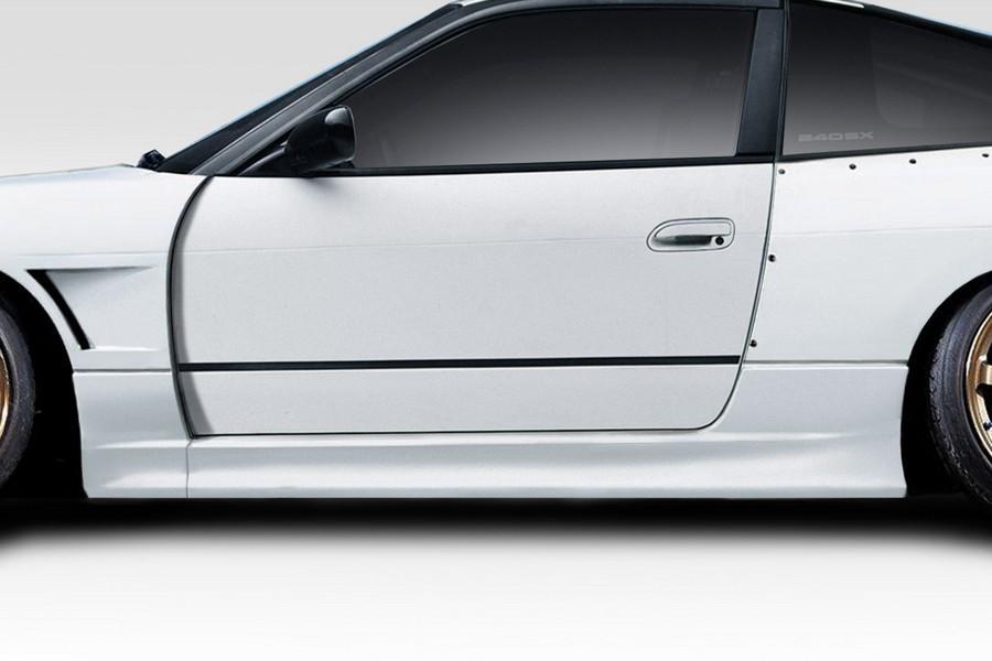 1989-1994 Nissan 240SX S13 Duraflex V Speed Wide Body Side Skirt Rocker Panels - 2 Piece - 114928