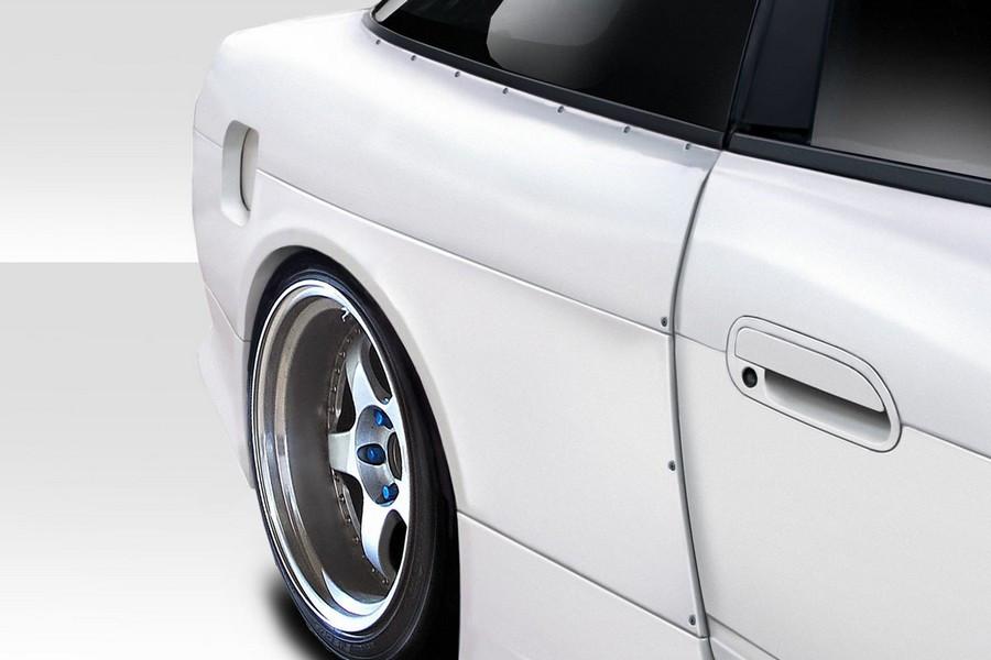 1989-1994 Nissan 240SX S13 HB Duraflex V Speed Wide Body Rear Fenders - 3 Piece - 114925