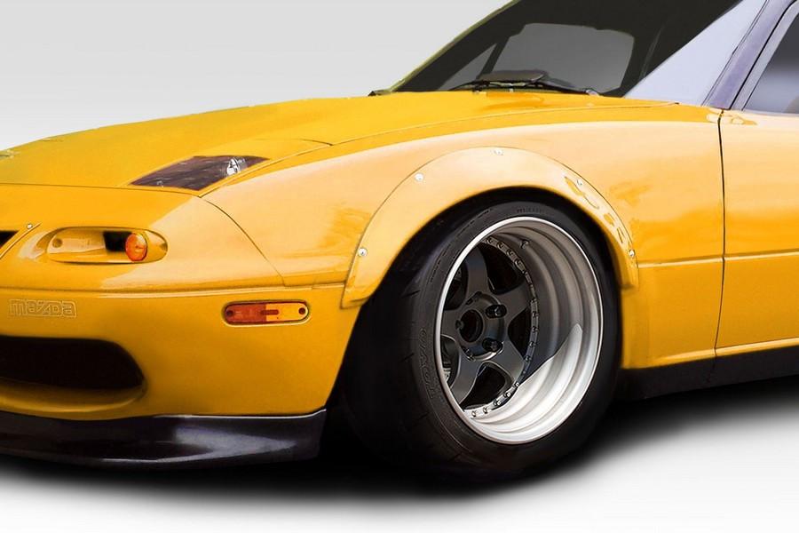1990-1997 Mazda Miata Duraflex Rocket Wide Body Front Fender Flares - 4 Piece - 114842