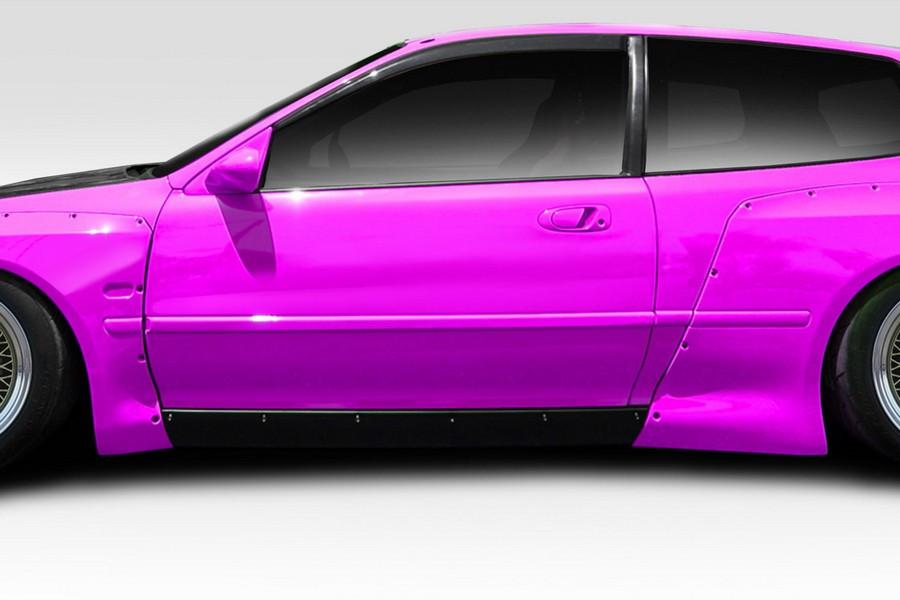 1992-1995 Honda Civic HB Duraflex TKO RBS Wide Body Side Skirts Rocker Panels - 2 Piece - 114903