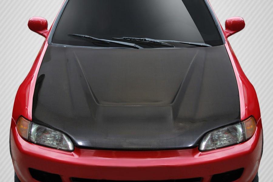 1992-1995 Honda Civic 2DR / HB Carbon Creations Vader Hood - 1 Piece - 114970