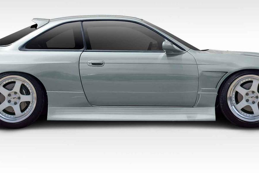 1995-1998 Nissan 240SX S14 Duraflex Type U V2 Side Skirts Rocker Panels - 2 Piece - 114949