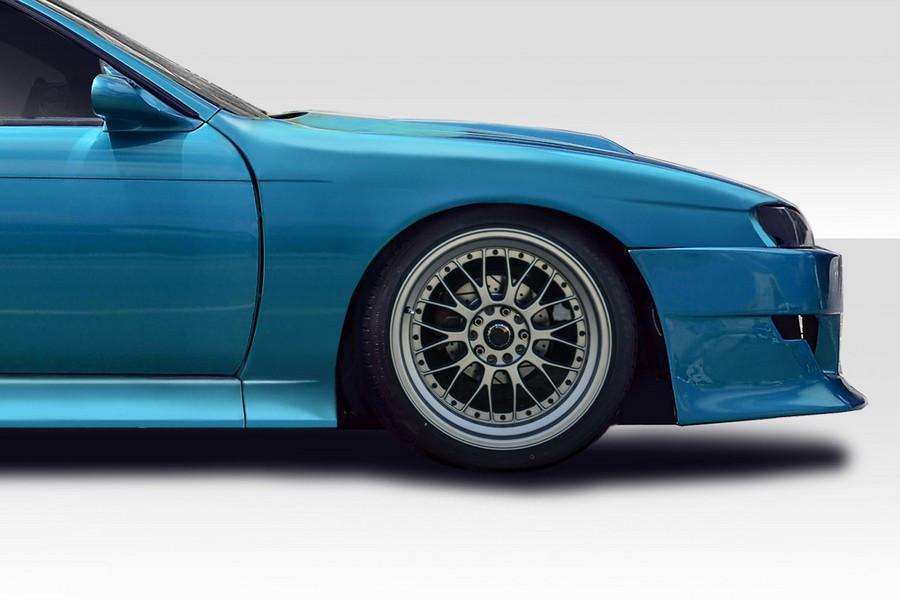 1997-1998 Nissan 240SX S14 Duraflex B Sport Wide Body Front Fender Flares - 2 Piece - 114749