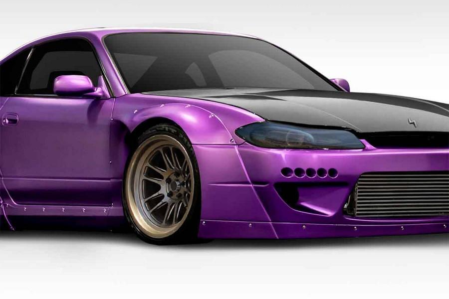 1999-2002 Nissan Silvia S15 Duraflex TKO RBS Wide Body Front Fender Flares - 2 Piece - 114892