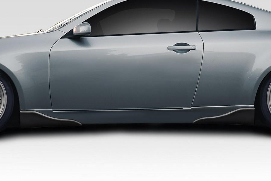 2003-2007 Infiniti G Coupe G35 Duraflex Vader Side Skirts Rocker Panels Add Ons Spat Extensions - 4 Piece - 114932