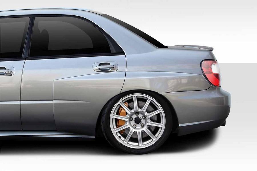 2002-2007 Subaru Impreza WRX STI 4DR Duraflex WRC Look Wide Body 50MM Rear Fender Flares - 5 Piece - 114819