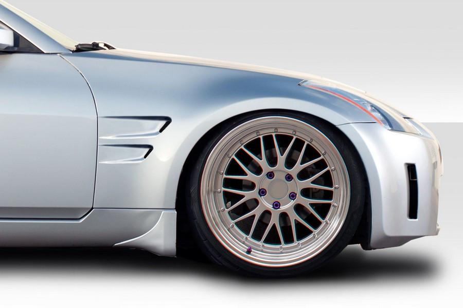 2003-2008 Nissan 350Z Z33 Duraflex D-Sport Wide Body Front Fenders - 2 Piece - 114766