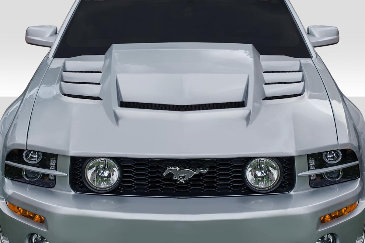 2005-2009 Ford Mustang Duraflex Interceptor Hood - 1 Piece - 118076