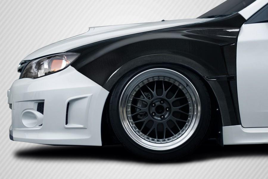 2008-2014 Subaru Impreza WRX STI 2011-2014 Impreza WRX Carbon Creations VRS 8MM Front Fenders - 2 Piece - 116957
