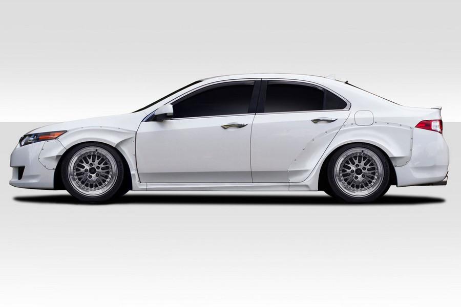 2009-2014 Acura TSX Duraflex Khan Wide Body Fender Flare Kit - 10 Piece - 118339