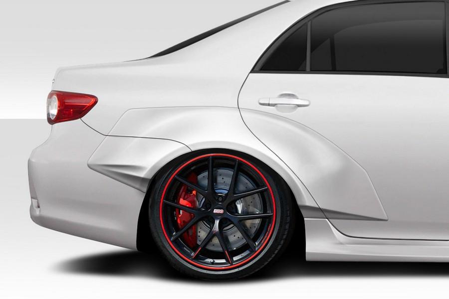 2009-2013 Toyota Corolla Duraflex CPR Rear Fender Flares - 6 Piece - 116846