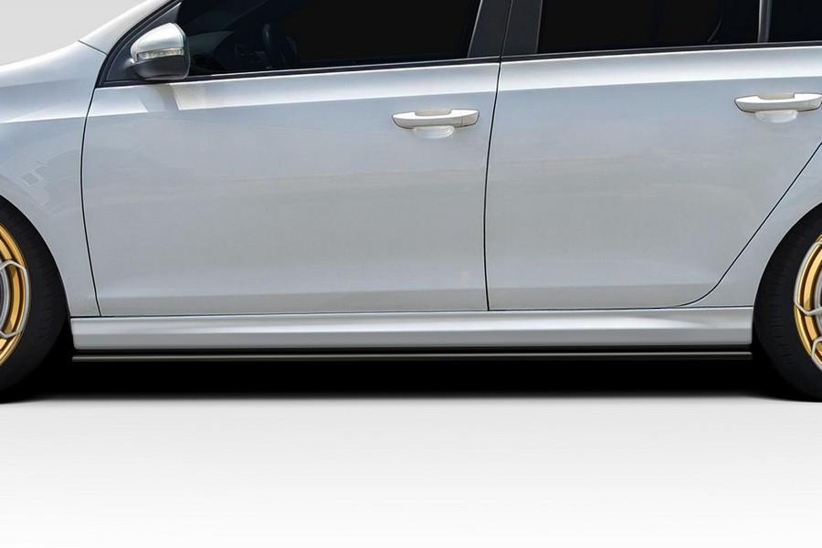 2010-2014 Volkswagen Golf GTI Duraflex Rabbet Side Skirt Splitters - 2 Piece - 118316