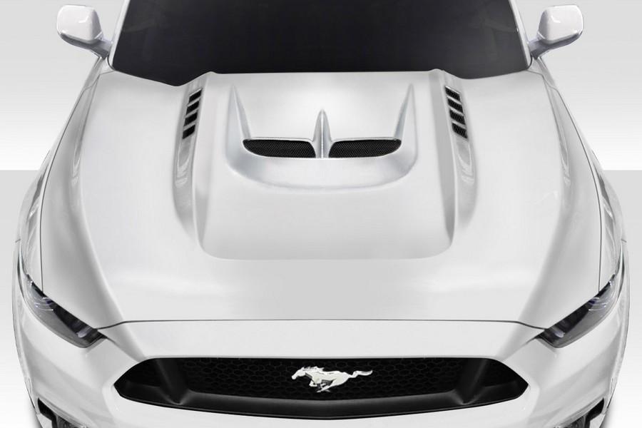 2015-2017 Ford Mustang Duraflex Kryptonic Hood - 1 Piece - 117643
