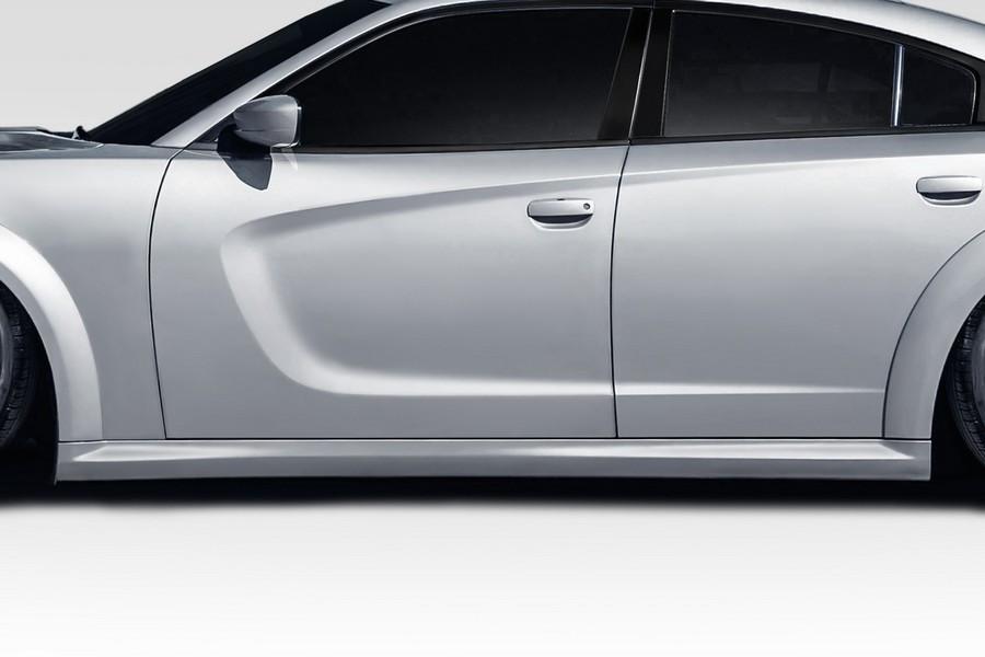 2015-2023 Dodge Charger Duraflex Hellcat Widebody Look Side Skirts - 2 Piece - 117534
