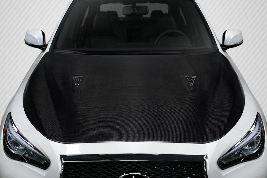 2014-2023 Infiniti Q50 Carbon Creations GTR Look Hood - 1 Piece - 119366