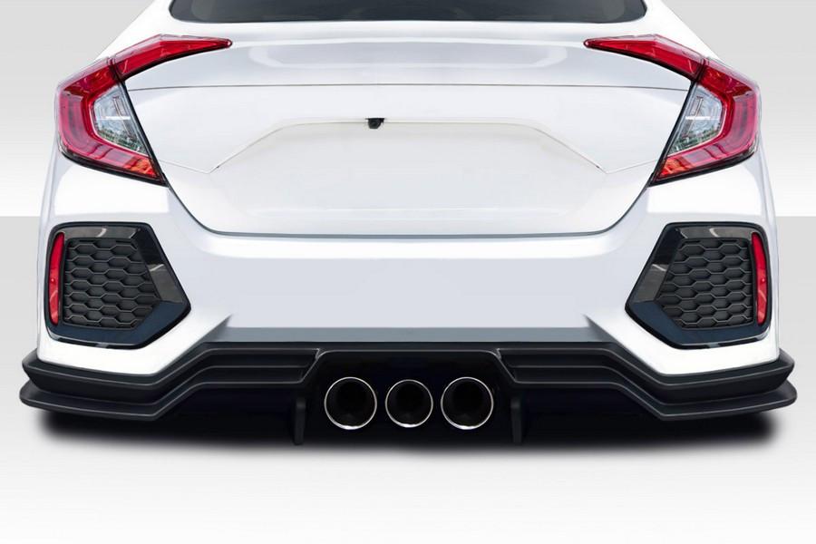 2016-2021 Honda Civic 4DR Duraflex Broman Rear Lip Spoiler Air Dam - 3 Pieces - 117596