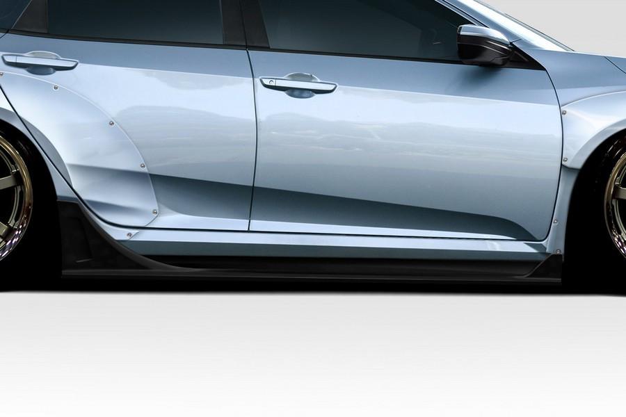 2016-2021 Honda Civic 4DR Duraflex Broman Side Skirt Rocker Panels - 2 Pieces - 117598