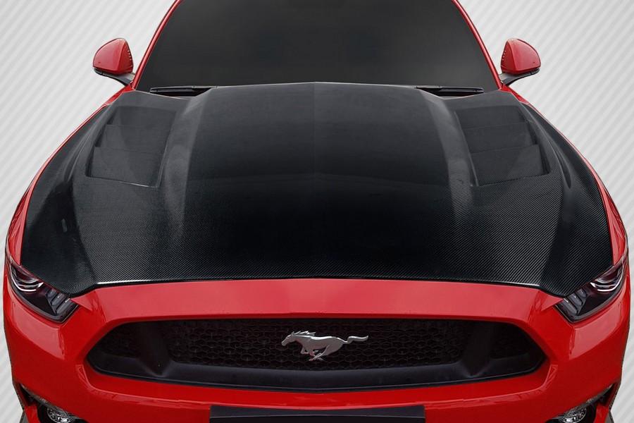 2015-2017 Ford Mustang Carbon Creations TS 1 Hood - 1 Piece - 116691
