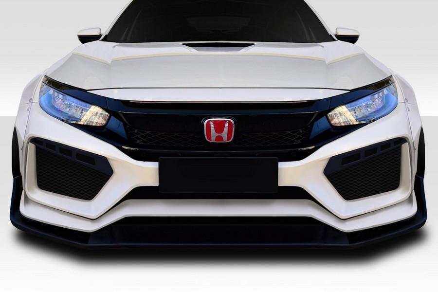 2016-2021 Honda Civic 4DR Duraflex RBT Widebody Look Front Bumper - 1 Piece - 117584