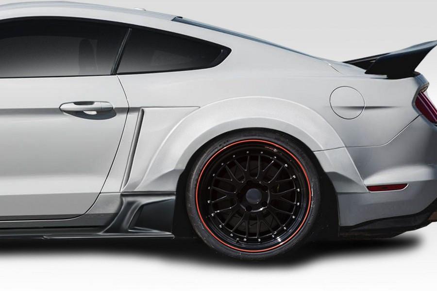 2015-2023 Ford Mustang Duraflex KT Wide Body Rear Fender Flares - 4 Piece - 114808