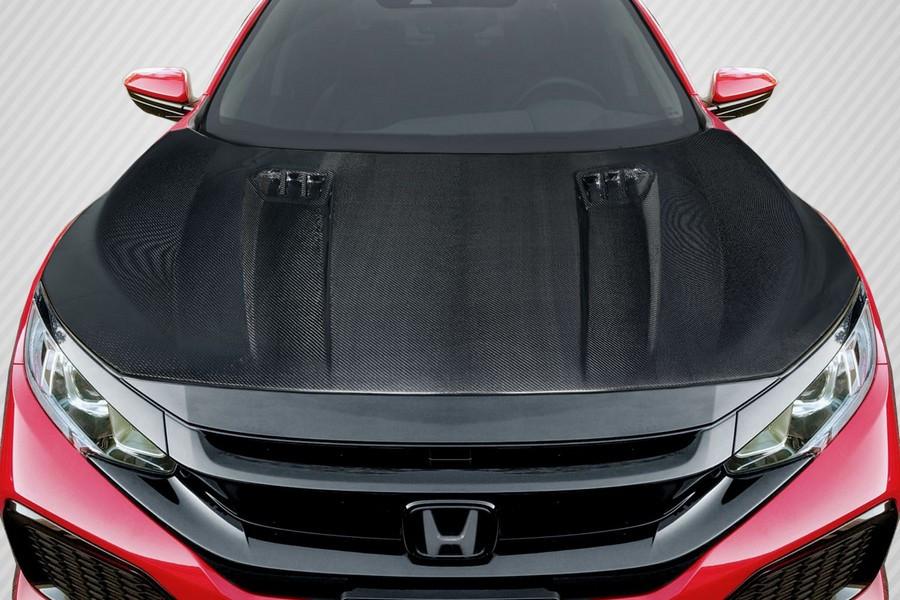 2016-2021 Honda Civic Carbon Creations Broman Hood - 1 Piece - 117593