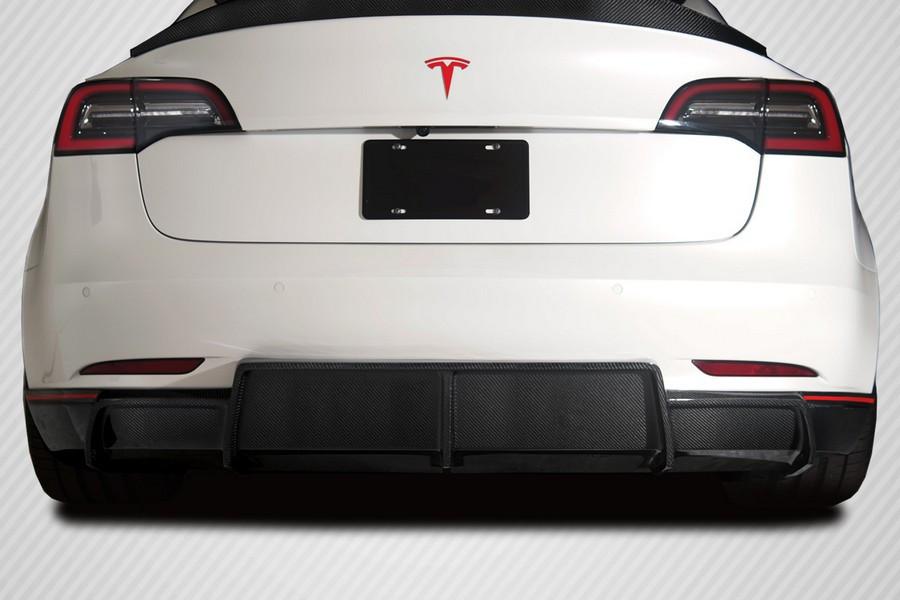 2018-2023 Tesla Model 3 Carbon Creations GT Concept Rear Diffuser - 1 Piece - 115468