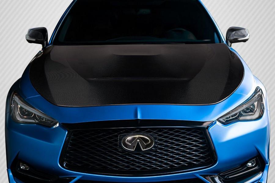 2017-2022 Infiniti Q60 Carbon Creations GTS Look Hood - 1 Piece - 116718