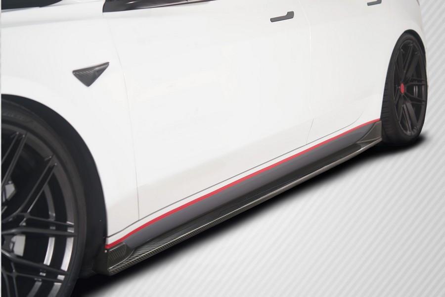 2018-2023 Tesla Model 3 Carbon Creations GT Concept Side Skirt Rocker Panels - 2 Piece - 115470