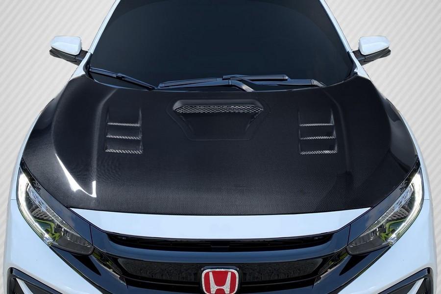 2016-2021 Honda Civic Carbon Creations TS 1 Hood - 1 Piece - 116714