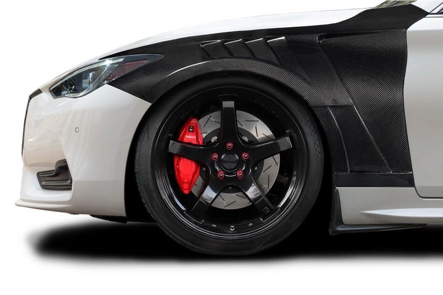 2017-2022 Infiniti Q60 Carbon Creations Koya Front Fenders - 2 Pieces - 119936