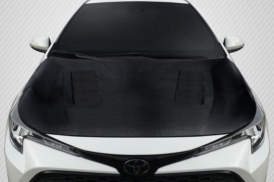 2019-2023 Toyota Corolla Hatchback / 2020-2022 Corolla Sedan Carbon Creations Velocity Hood - 1 Piece - 117484