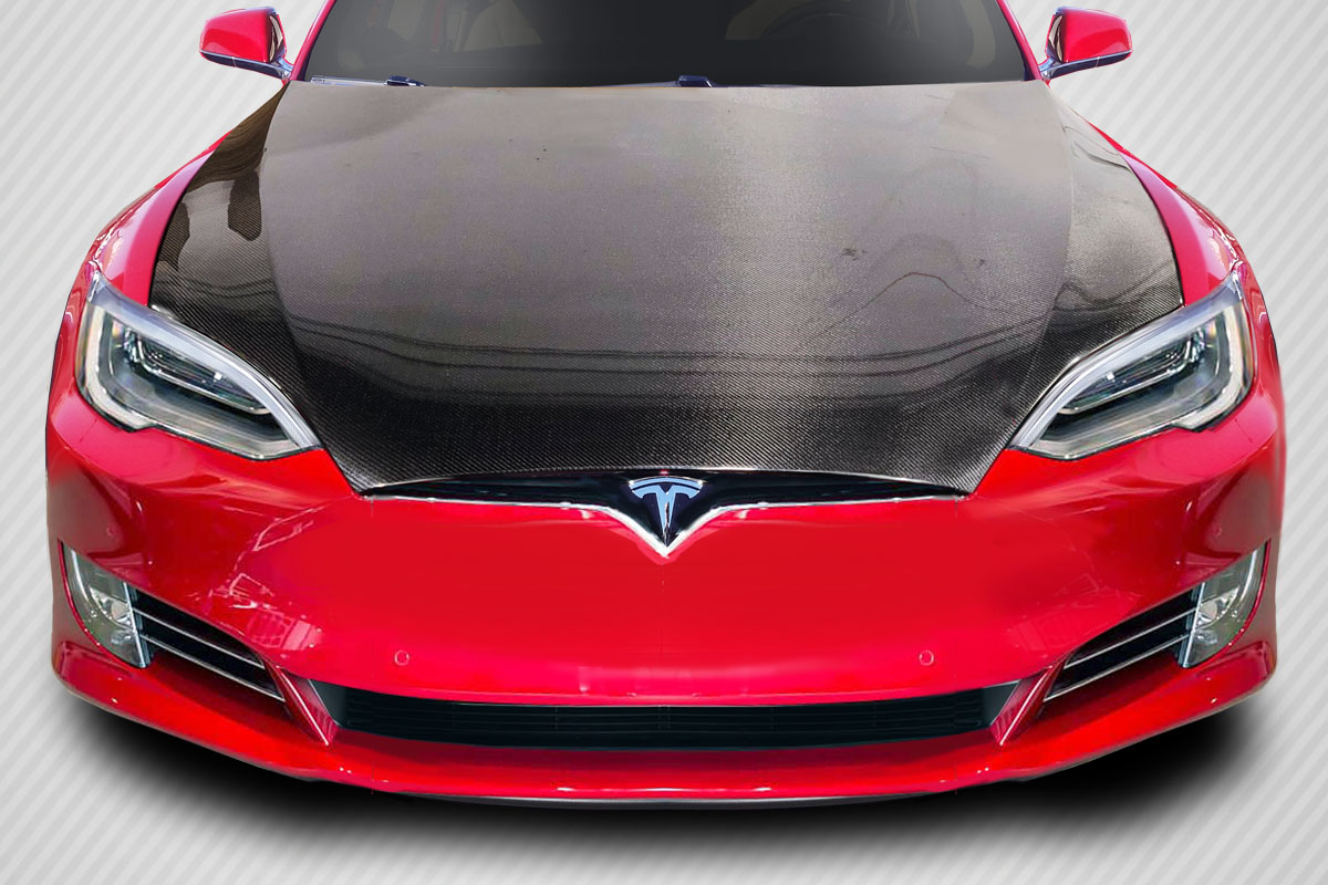 2016.5-2021.5 Tesla Model S Carbon Creations DriTech OEM Look Hood - 1 Piece
