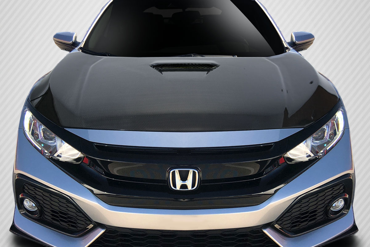 2017-2021 Honda Civic Type R Carbon Creations OEM Look Hood - 1 Piece