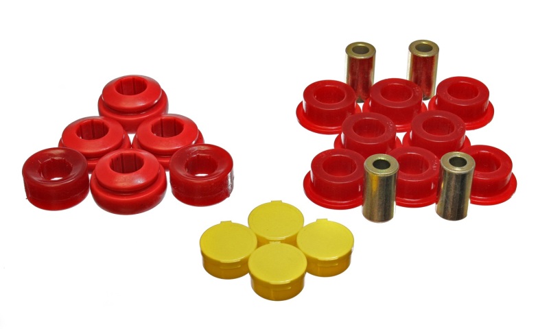 Energy Suspension 01-05 Honda Civic/CRX / 02-05 Civic Si Red Rear Control Arm Bushing Set - 16.3118R