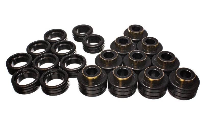 Energy Suspension 95-99 GM Tahoe/Yukon/Denali 2WD/4WD Black Body (Cab) Mount Set - 3.4146G