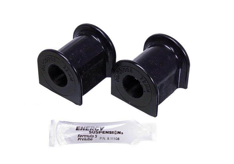 Energy Suspension 2015 Ford Mustang 22mm Rear Sway Bar Bushings - Black - 4.5198G