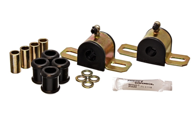 Energy Suspension 08-10 Chrysler 300C RWD / 07-10 Charger RWD Blk 17.5mm Rear Sway Bar Bushing Set - 5.5173G