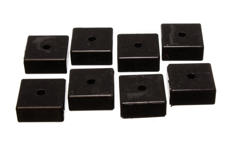 Energy Suspension Pad - Soft - 2-1/16in SQ x 3/8in ID x 15/16in H - Black - 9.9535G