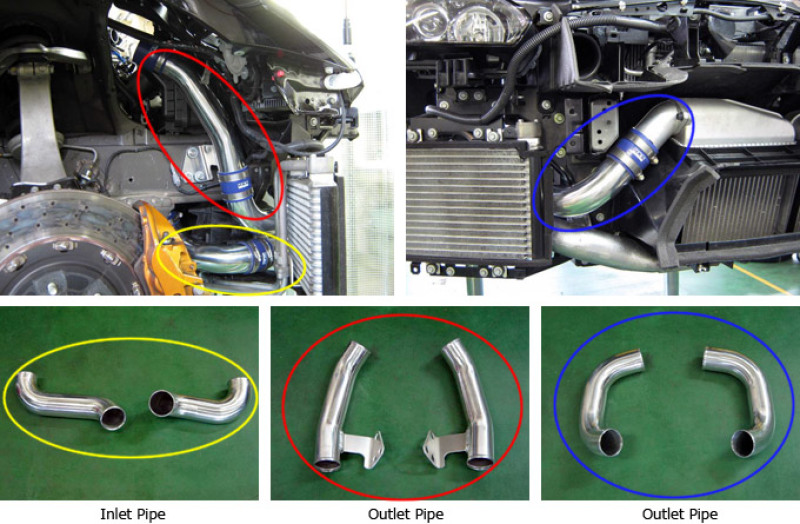 HKS 09-10 Nissan GT-R Intercooler Pipe Kit (2 inlet/4 outlet) - 13002-AN003