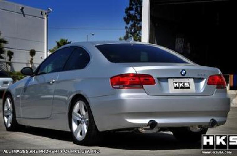 HKS 07-08 BMW 335i Coupe Only Legamax Hi-Power Dual SOS304 Ti-Tip Catback Exhaust - 31013-BG001