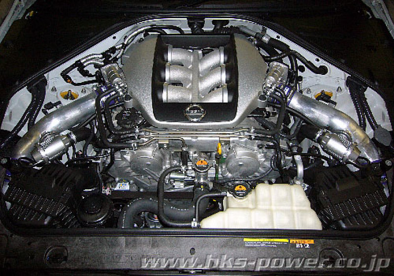 HKS 09-10 GT-R R35 SSQV4 BOV Kit Includes 2 SSQV & Polished Aluminum Pipes - 71008-AN027