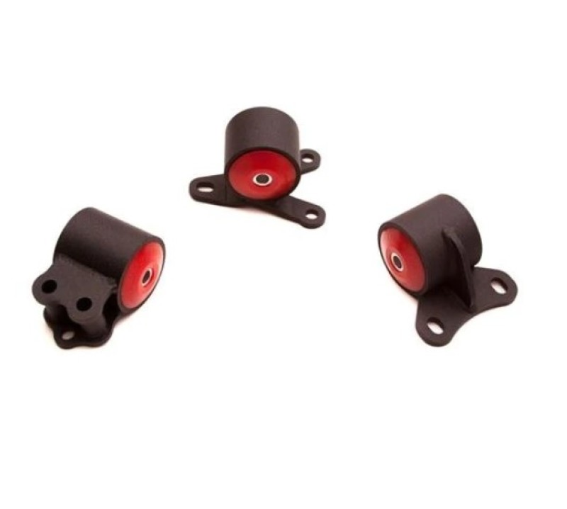 Innovative 94-01 Integra B-Series Black Steel Mounts 95A Bushings (Auto Trans 3 Bolt) - 40153-95A