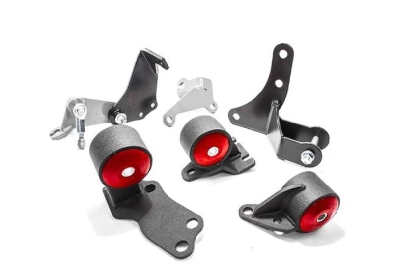 Innovative 88-91 Civic D-Series Black Steel Mounts 95A Bushings (Pre 92 Engine Hydro) - 49151-95A